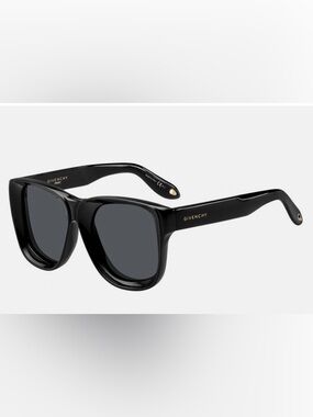 Givenchy Black Sunglasses with Gray Lenses - Chic Square Frame